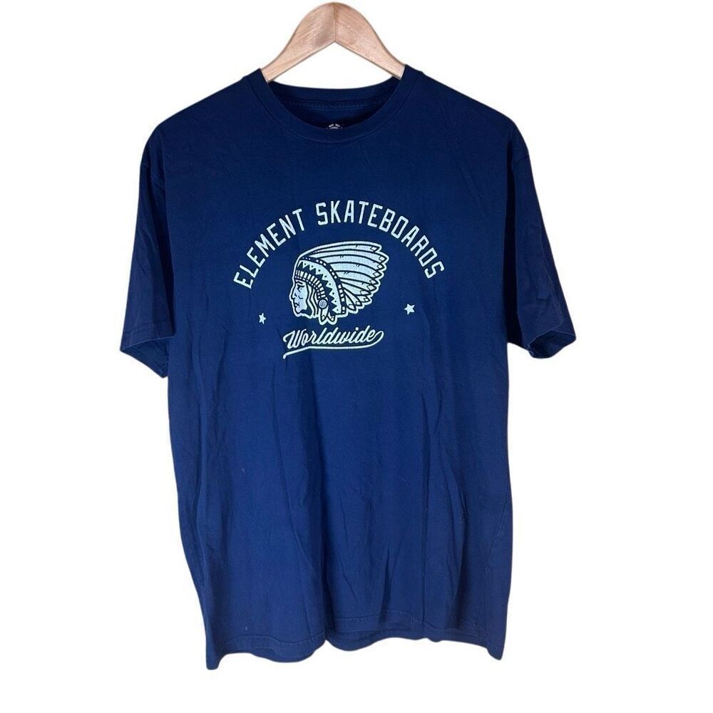 Element Skateboard Worldwide T-Shirt Navy Large (L)